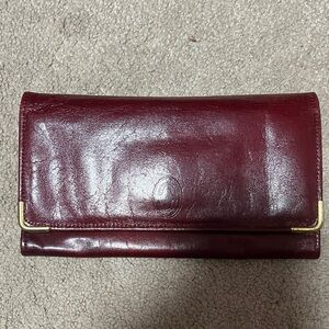 Buxton Maroon Leather Wallet